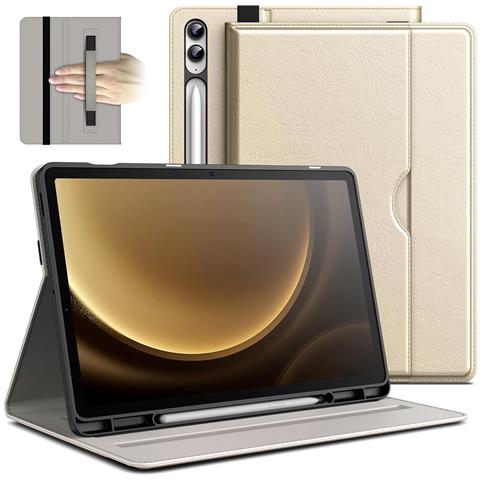 Custodia Elegante Per Samsung Galaxy Tab S9 Fe+ 12.4"" - Beige Protettiva E Leggera - Foto 1