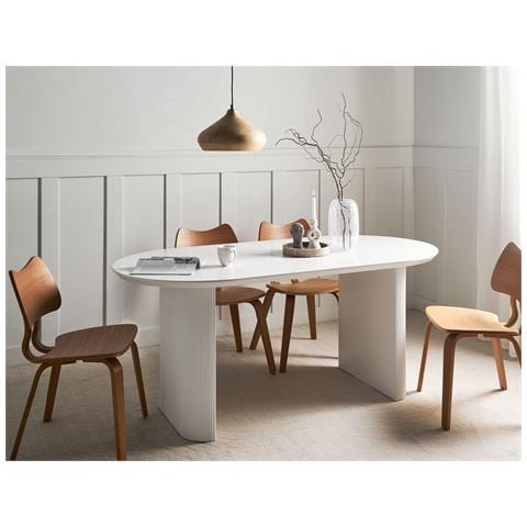 Tavolo Da Pranzo Moberly Bianco 180 Cm 90 Cm - Foto 1