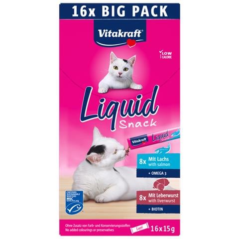 58000 premio per cani e gatti Gatto Spuntini Fegato, Salmone 240 g - Foto 5