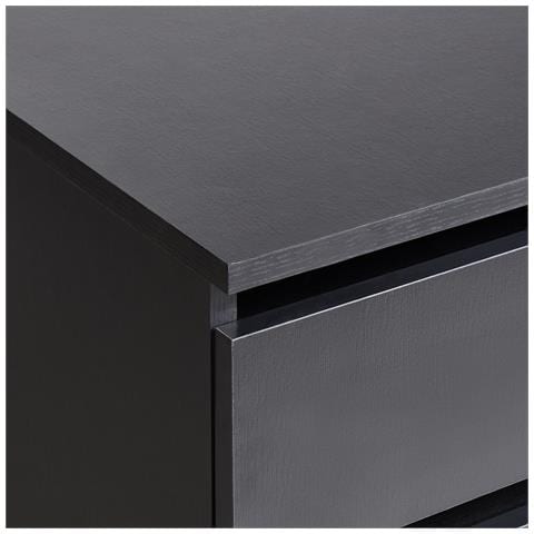 Armadietto Da Bagno Teresina Con Ruote 80 Cm Nero - Foto 7