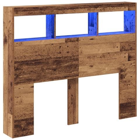 Testata Legno Vecchio Legno Massello di Recupero 120 x 17 x 102 cm - Foto 9