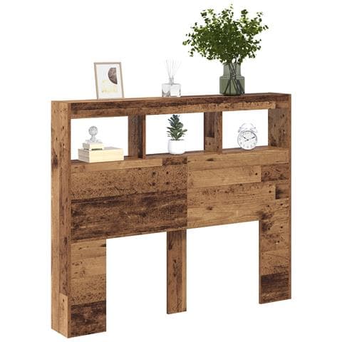 Testata Legno Vecchio Legno Massello di Recupero 120 x 17 x 102 cm - Foto 1