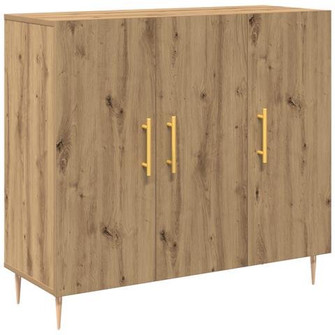 Sideboard Artisan Oak 90x34x80 cm in Legno Ingegnerizzato - Foto 1