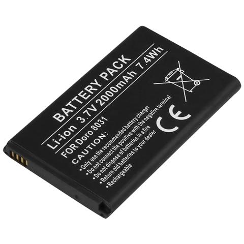 Batteria Di Ricambio Per Doro 8031 Li-ion 3,7v 2000mah 7,4wh - Foto 1