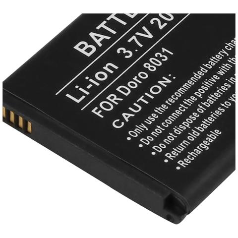 Batteria Di Ricambio Per Doro 8031 Li-ion 3,7v 2000mah 7,4wh - Foto 3