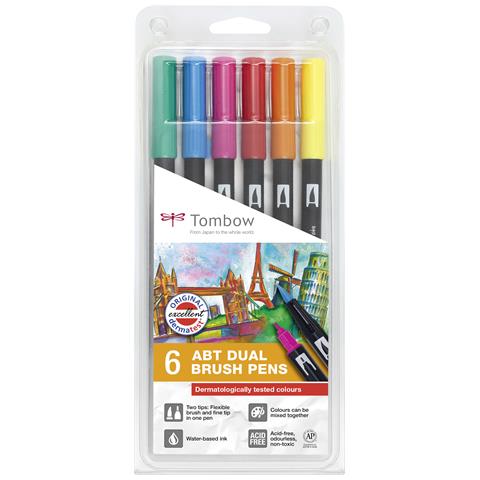272472063 marcatore Fine /Medio Blu, Verde, Arancione, Rosa, Rosso, Giallo 6 pz - Foto 1