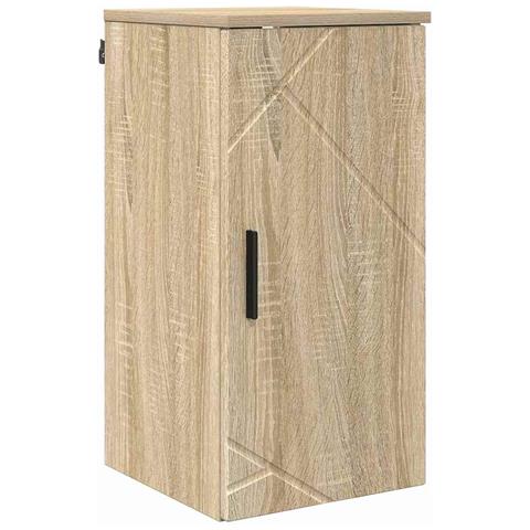 Set di mobili per il bagno 5 pcs rovere sonoma 30 x 35 x 192 cm - Foto 9