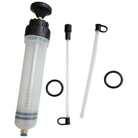 Siringa Per Cambio Olio Nera Da 200 Cc Con Tubo Da 60 Cm - Estrattore Manuale Di Fluidi - Foto 1