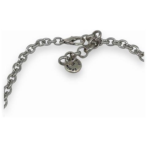 Collana A Cascata Con Cerchi Placcati Argento - Foto 2