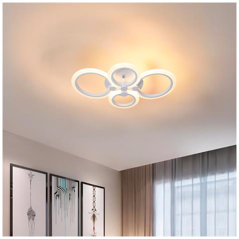 Lampadario Led 50w, Telecomando 2.4 G, Luce Regolabile 5500lm Bbled014 - Foto 1