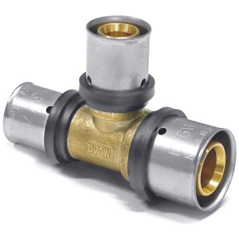 Raccordo A T Pressfitting Ridotto  32mm X 20mm  Per Tubi Multistrato - Foto 1