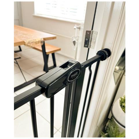Bettacare Cancelletto Child & Pet Per Bambini E Animali, 81.4cm - 89cm, Nero Opaco, Cancelletto Extra Alto Con Un'altezza Di 104cm - Foto 2