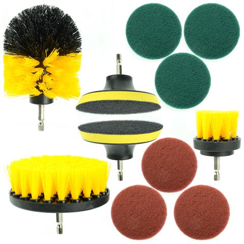 Set Di Spazzole Per Trapano - 12 Pezzi Per Pulizia Universale | Alta Qualità, Compatibile Con Trapani 1/4"" | Bagno, Auto, Pavimenti - Foto 1