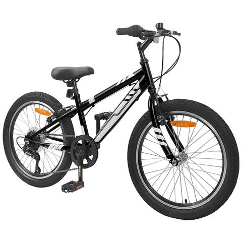 Mountain Bike 20 Pollici 6-Speed per 5-8 anni Nero - Foto 2