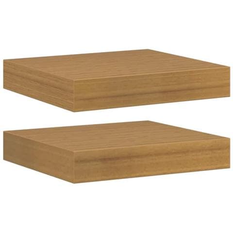 Scaffale da parete 2 pcs Beige 23 x 23,5 x 4 cm - Foto 1