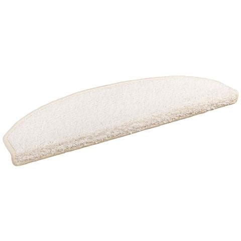 Tappetini per scale autoadesivi Semicircolare 15 pcs Bianco - Foto 1