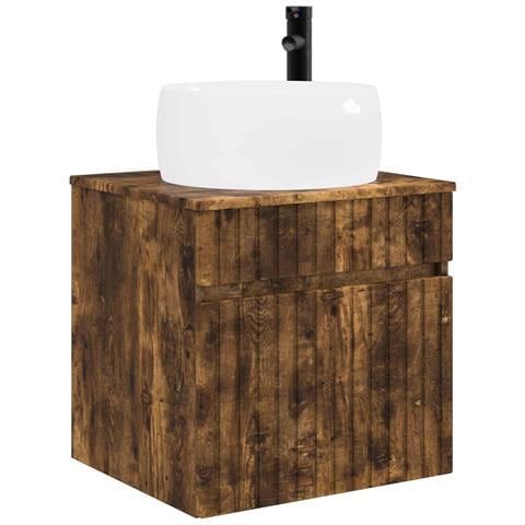 Mobile lavabo da parete Rovere Fumo 49 x 44,5 x 66 cm - Foto 1