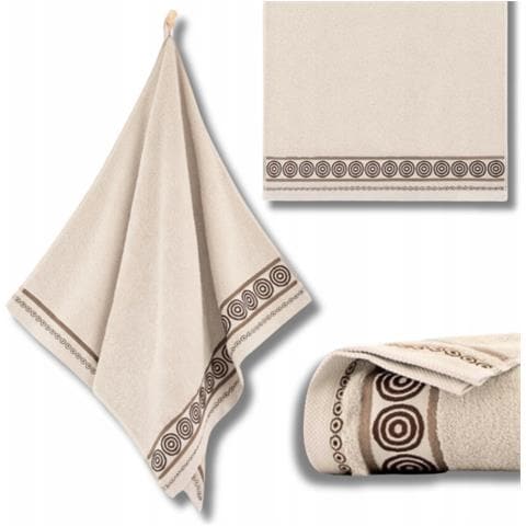 Asciugamano Rondo 2 - 70x140 cm - Beige chiaro - Di lusso - Morbido come il velluto - Elevata assorbenza - Foto 4