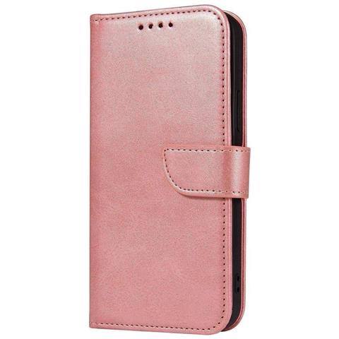 Custodia Magnetica, Elegante Custodia Pieghevole Con Funzione Supporto Per Xiaomi Redmi Note 11 Pro+ 5g (cina) / 11 Pro 5g (cina) / Mi11i Hypercharge / Poco X4 Nfc 5g Rosa - Foto 2