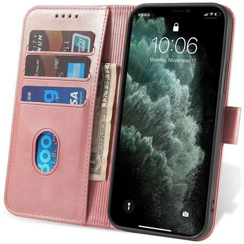 Custodia Magnetica, Elegante Custodia Pieghevole Con Funzione Supporto Per Xiaomi Redmi Note 11 Pro+ 5g (cina) / 11 Pro 5g (cina) / Mi11i Hypercharge / Poco X4 Nfc 5g Rosa - Foto 5
