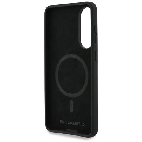 Custodia Per Telefono Nera In Silicone Con Magsafe Per Samsung Galaxy S25 Karl Lagerfeld - Foto 1