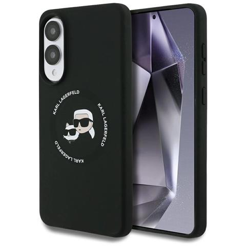 Custodia Per Telefono Nera In Silicone Con Magsafe Per Samsung Galaxy S25 Karl Lagerfeld - Foto 2