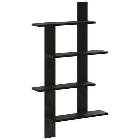 Scaffale da parete Rovere Nero 61 x 13,5 x 105 cm - Foto 1