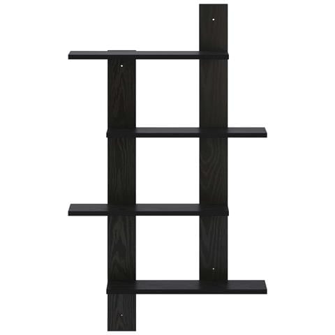 Scaffale da parete Rovere Nero 61 x 13,5 x 105 cm - Foto 2