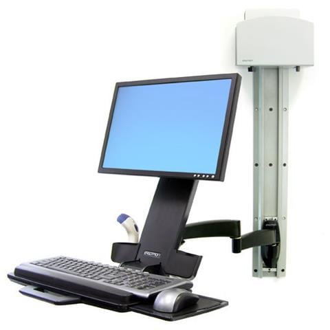 Braccio a muro serie 200 Combo Arm - per LCD fino a 24" e Tastiera - Nero - Foto 2