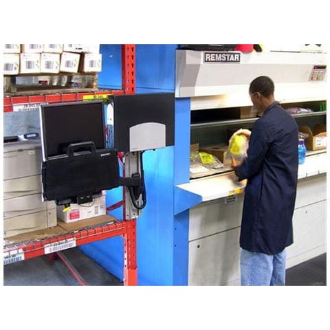 Braccio a muro serie 200 Combo Arm - per LCD fino a 24" e Tastiera - Nero - Foto 6