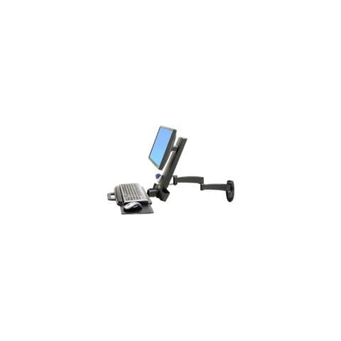 Braccio a muro serie 200 Combo Arm - per LCD fino a 24" e Tastiera - Nero - Foto 1