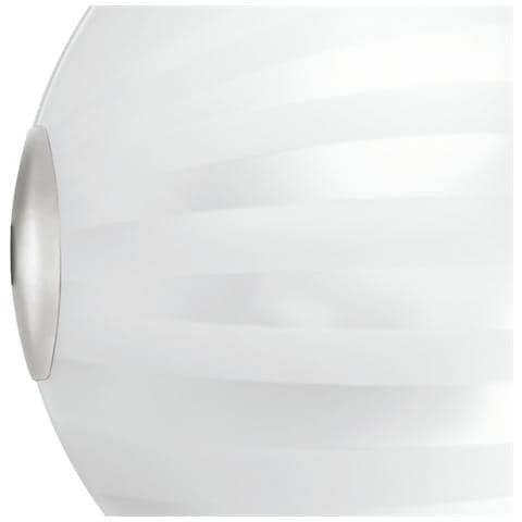 I-KUNA / PL30 - Plafoniera bianca con decorazione a fasce centrale 60 watt E27 - Foto 2