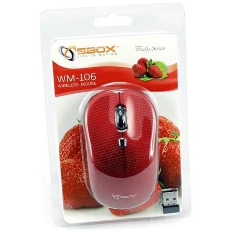 ICSB-WM106RE - Mouse Wireless 1600dpi WM-106R Strawberry Rosso - Foto 3