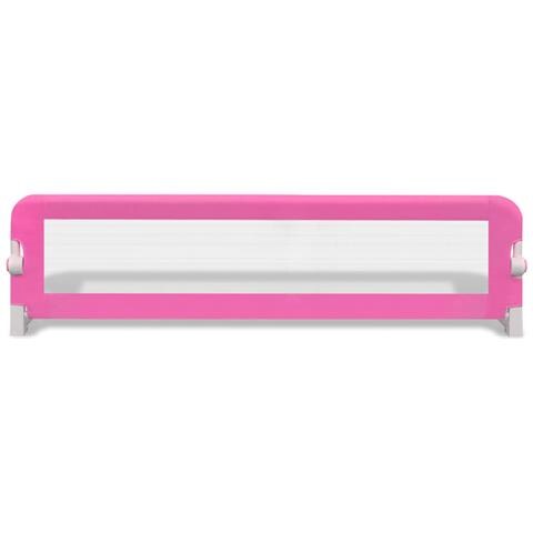 Barriera Di Sicurezza Per Letto Bambino 150 X 42 Cm Rosa - Foto 2