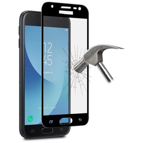 Vetro Temperato Standard con Frame per Samsung Galaxy J3 2017 5" Nero - Foto 1