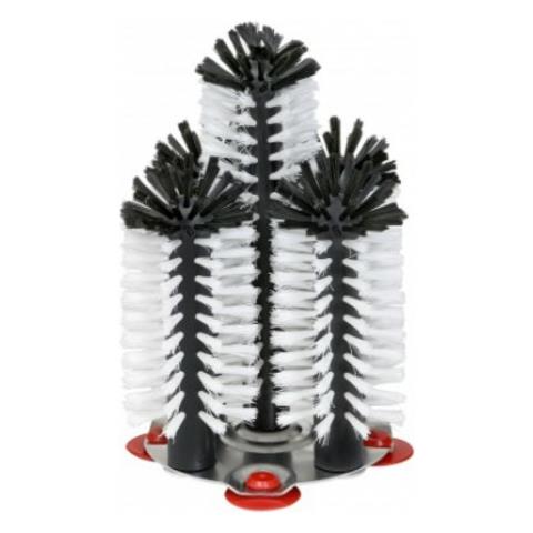 Set Di Spazzole Per Il Lavaggio Dei Vetri Dei Delfini 5 X 25 Cm Con Piastra Di Base In Metallo - Foto 1