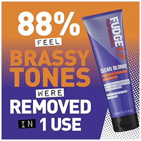 Shampoo Tonificante Viola Clean Blonde, Professionale, Per Capelli Biondi - Foto 2