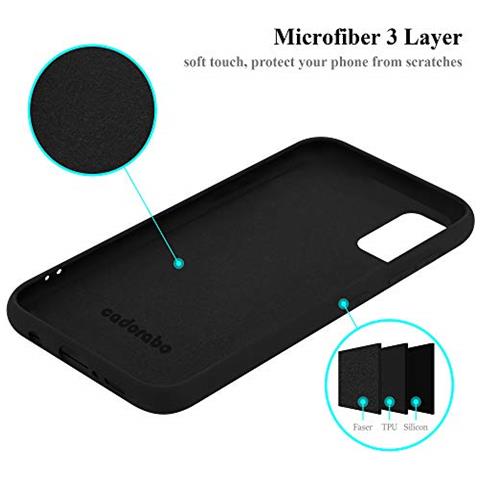 Custodia Compatibile Con Samsung Galaxy A41 In Liquid Nero - Coperchio Protettivo In Silicone Tpu Flessibile - Foto 2