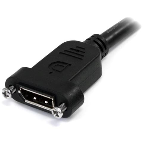 Cavo DisplayPort a Pannello da 1m - 4K x 2K - Adattatore DisplayPort 1.2 da Maschio a Femmina - Cavo di Prolunga DP con Connettore DP a Pannello - Cavo per Monitor DP - Foto 2