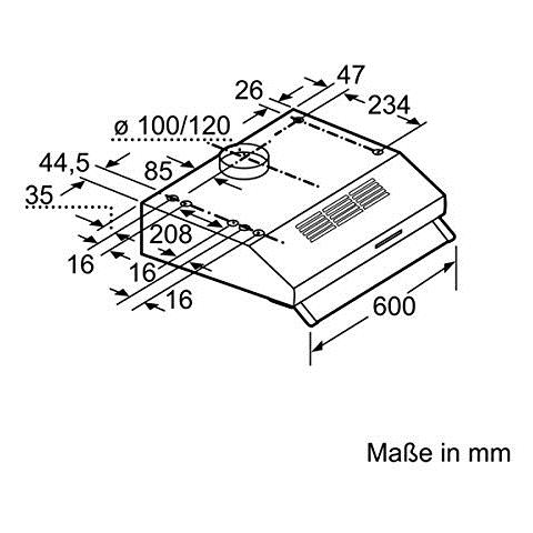 DUL63CC20 Cappa aspirante a parete Bianco 350m³ / h D cappa aspirante - Foto 9