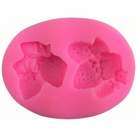 HTN La Nuova Forma Della Colla Di Goccia Di Forma Della Forma Della Fragola Di Simulazione - 2pcs