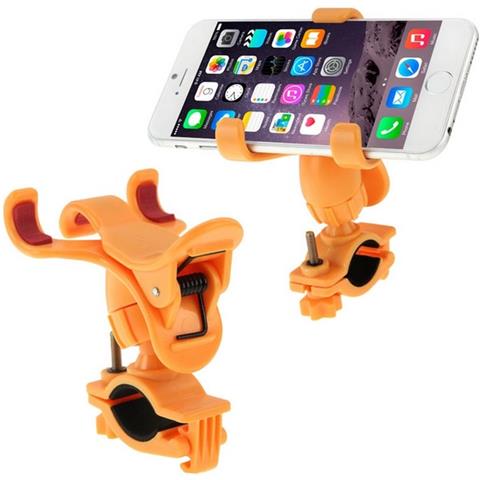 Bike-360 Supporto Per Bici Universale A Clip Orange  Per Smartphone Ios Iphone Galaxy Android - Foto 1