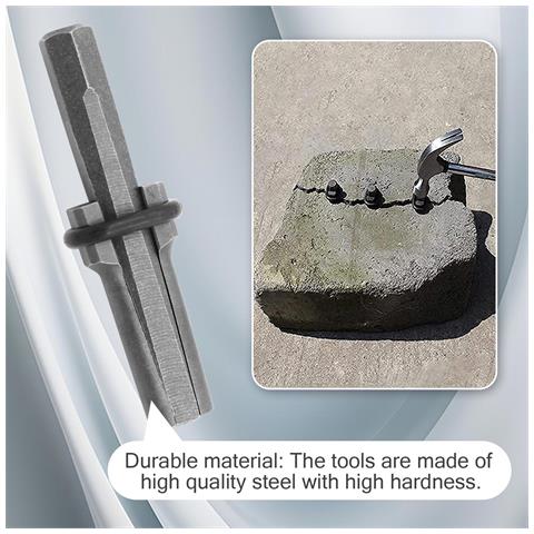 Cuneo Di Pietra Per Spaccare La Pietra 16 Mm Confezione Da 5 Grey - Foto 13