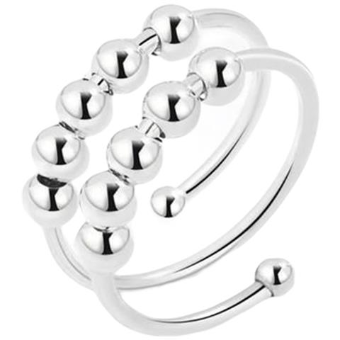 Anello Antistress Doppio Regolabile In Rame Platinumsilver 17 Mm - Foto 1