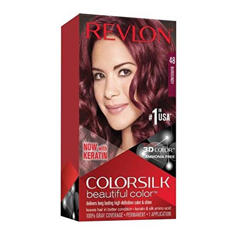 Colorsilk Beautiful Color Tinta Permanente Per Capelli Con Tecnologia Gel 3d Cheratina 100 Tintura Per Capelli Con Copertura Grigia, 48 Borgogna, 1 Confezione - Foto 1