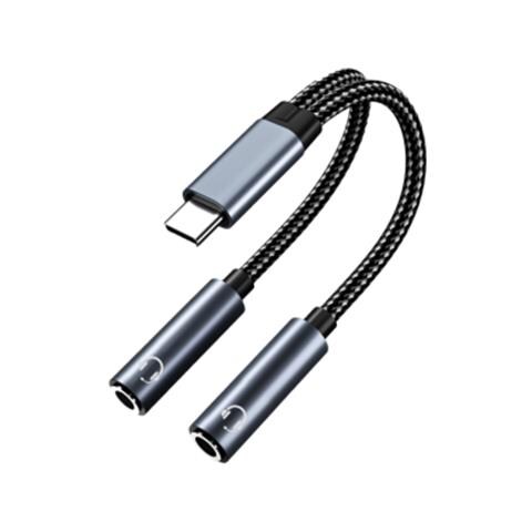 Cavo Adattatore Audio Da Usb-c A Doppio Da 3,5 Mm Black - Foto 7