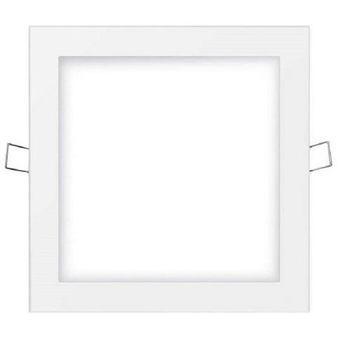 Faretto LED Quadrato 20W 1500lm Cornice Bianca 4000K - Foto 1