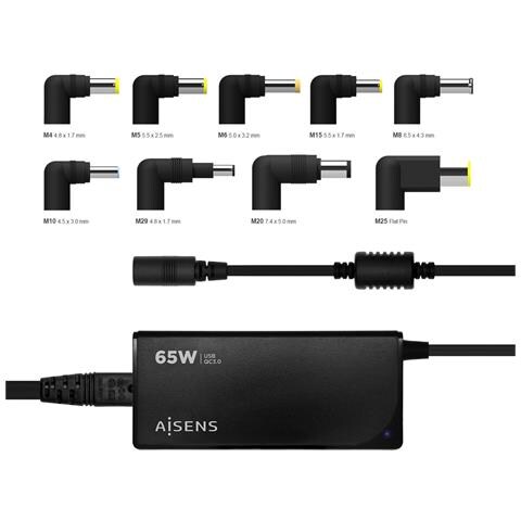 Aisens Aslc-65wauto-bk Adattatore E Invertitore Interno 65 W Nero - Foto 2