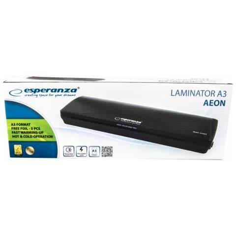 EFL003 plastificatrice Laminatrice a freddo /caldo 250 mm /min Nero - Foto 2