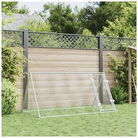 Gabbia Per Polli Argento 200x105x91 Cm In Acciaio Zincato - Foto 2